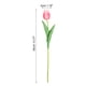 thumbnail image 2 of Uxcell 24Pcs Tulipanes Falsos Flores Artificiales, Tulipanes Artificiales de PU que Lucen Reales con Tallos, Rosa profundo, 2 of 6