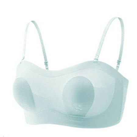 270 Seamless One-Piece Ultra-Thin Ice Silk Underwear Women s Comfortable Breathable Tube Top Strapless Rabbit Ears Tube Top Bra