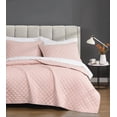 thumbnail image 3 of Cannon Percale 200 Thread Count Solid 100% Cotton Quilt Set Blush Cotton 3-Piece Full/Queen Quilt Set, solid color themed, for Men and Women, OEKO-TEX Certified Confidence, 3 of 6
