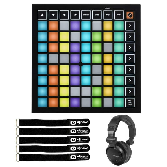 Novation Launchpad Mini MK3 Grid Controller with Performance DJ Headphones Package