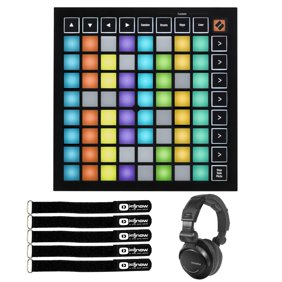 Novation Launchpad Mini MK3 Grid Controller with Performance DJ Headphones Package