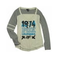 thumbnail image 2 of FOX Womens 1974 California Graffiti Henley Shirt, Beige, Small FOX henley, 2 of 2