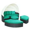 thumbnail image 2 of Modway Quest Canopy Outdoor Patio Daybed in Espresso Turquoise, 2 of 9
