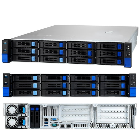 Tyan Transport SX TS65-B8036 B8036T65V10E4HR Hybrid Storage Server - 2U1S AMD EPYC 7003 with 3D V-Cache Technology (Milan-X) - 10 SATA   4 NVMe U.2/SATA