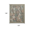 thumbnail image 4 of HomeRoots 513593 10 x 14 ft. Pink Blue & Taupe Abstract Hand Woven Rectangle Area Rug, 4 of 4