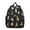 Black-55, variant on Furry Friend Student Backpack – Adorable Puppy Paw Print with Bone and Tail Cartoon Design, Artistic Watercolor Style for School