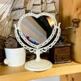 thumbnail image 4 of Cosmetic Mirror Functional Durable Desk Type Antique Vintage European Style Desktop Makeup Mirror for Makeup, 4 of 10