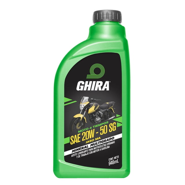 Aceite Sg 20W50 Mineral Jaso Ma 0.946L (C/12) Moto 4T Ghira