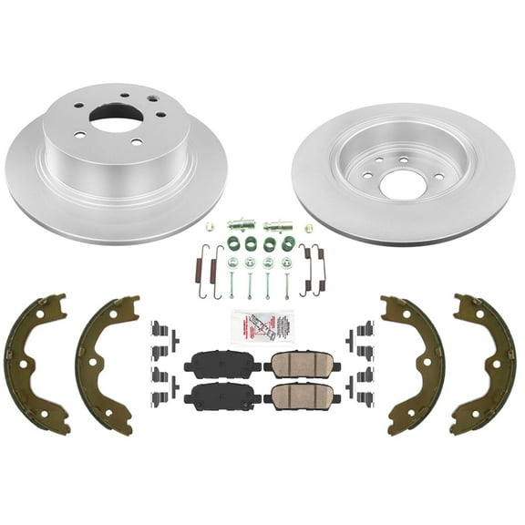 Disc Brake Rotors Brake Pads For Nissan Altima 4Door 13-23 With Manual Parking