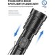 thumbnail image 4 of Antorcha LED Xhp99 superbrillante de 10000 lúmenes, linterna LED USB con zoom impermeable, linterna de 3 modos, antorchas de mano impermeables para acampar, senderismo de emergencia, 4 of 5