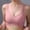 Pink, variant on Women's Sports Bras Pull on Wide Strap No Underwire Push up Bralette Full Coverage Comfortable Seamless Ice Silk Low Impact Bras M-2XL