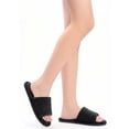 thumbnail image 2 of Time and Tru Women's Quilted Single Band Slide Slippers, Wide Width Available, 2 of 6