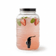 thumbnail image 3 of Dispensador de Bebidas, Vitrolero Estilo Mason Jar, Diseño Relieve Puntos con Tapa Hermética y Llave Plástica Color Negro, Capacidad 3.8 L, 3 of 6