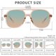 thumbnail image 5 of Gafas de sol YDAOWKN Retro Square Aviator UV400 para hombre y mujer, 5 of 7
