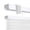 MagMount TDBU Shades - White, variant on Regal Estate No Tools No Drill Cordless 1" Magnet Top Down Bottom Up Cellular Shades for Metal Steel Doors, QuickInsta MagMount Shades 25"W x 72"H, White