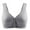 bras for women plus size-Gray, variant on Homenesgenics Bras for Women Plus Size Sports Bra Women's Wire Splicing Front Buckle Front Closure Nursing Underwear Vest Style Underwear Green M