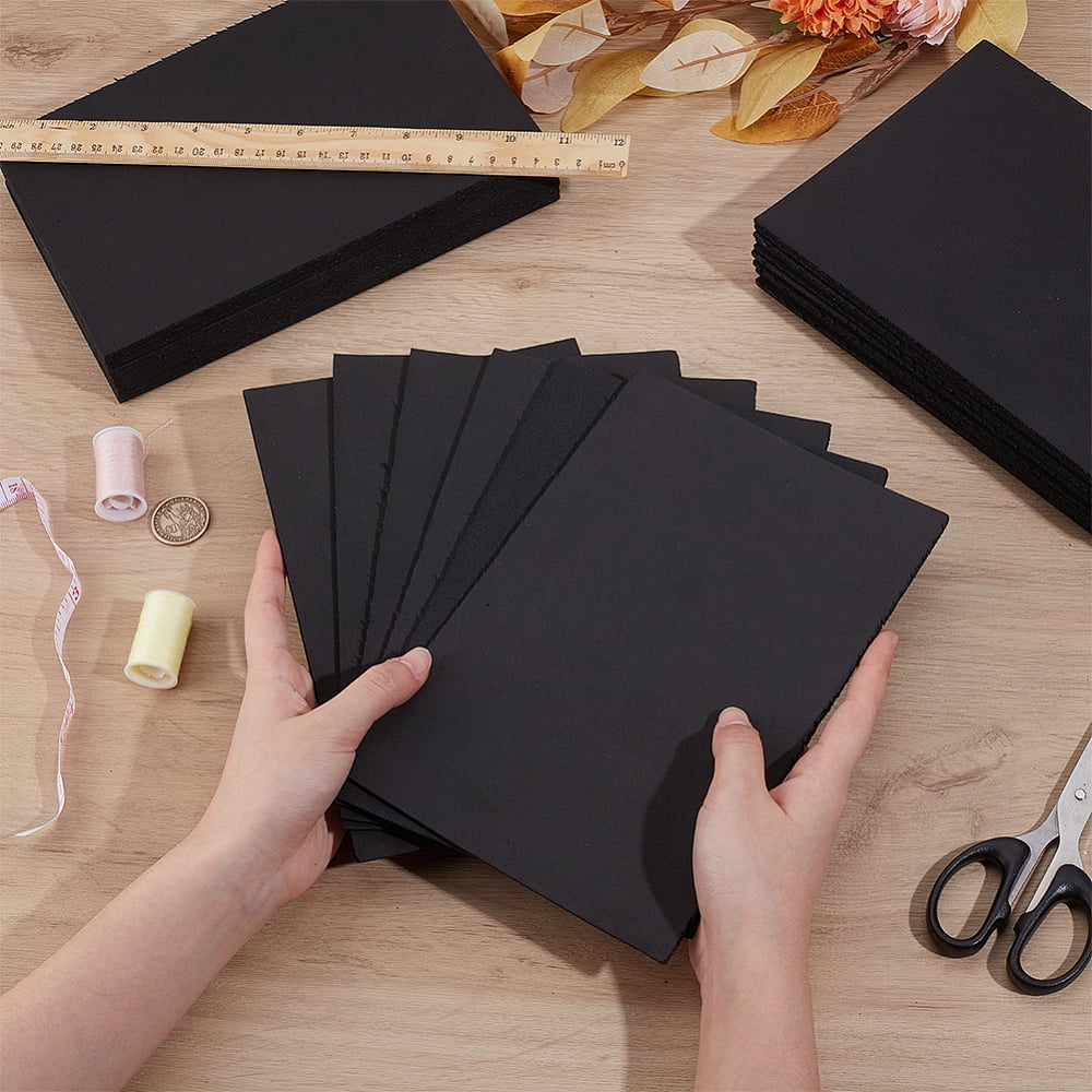 EVA Foam Sheets Rectangle Black 228x151x3mm
