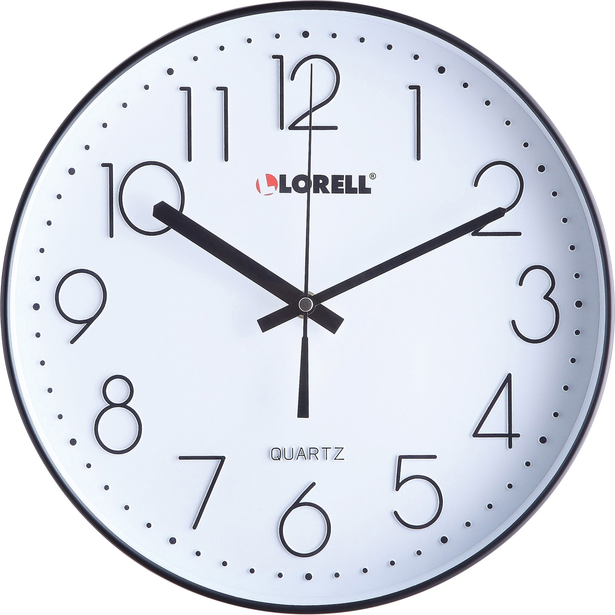 Lorell, LLR61011, 12" Quiet Wall Clock, 1