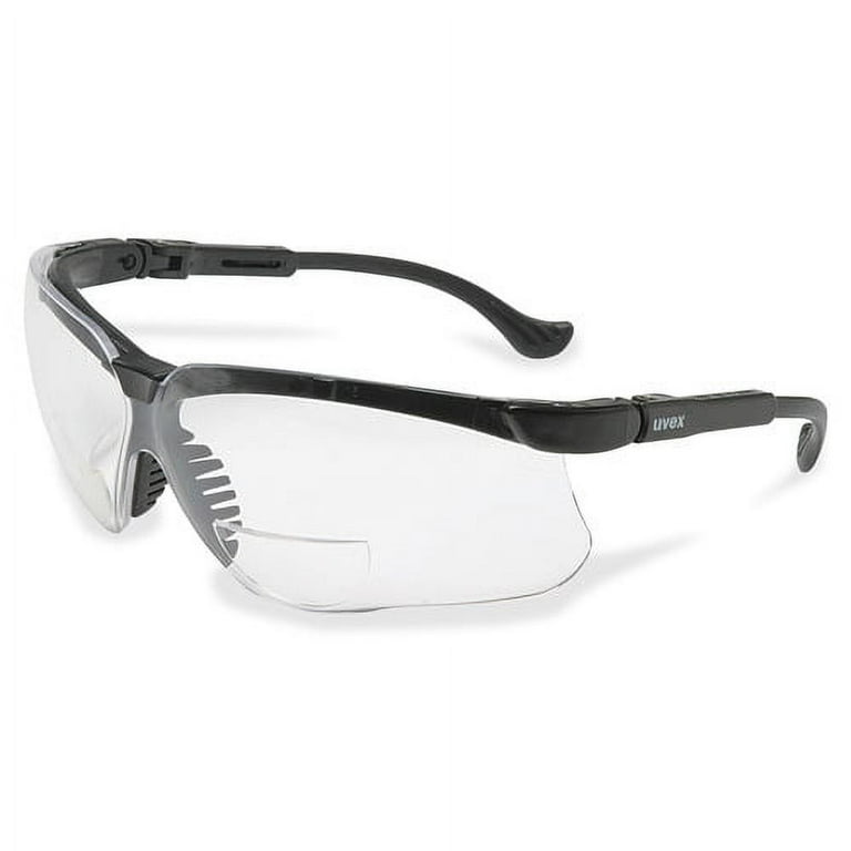 Uvex Safety Genesis 2 Magnifier Readers - Clear Lens - Black Frame - Scratch Resistant, Flexible, Padded, Adjustable Temple, Comfortable - 1 Each Uvex Safety Genesis 2 Magnifier Readers - Clear Lens - Black Frame - Scratch Resistant, Flexible, Padded, Adjustable Temple, Comfortable - 1 Each