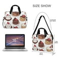 thumbnail image 3 of FORMRS 16" Laptop Bag Carrying Sleeve Case with Handle Travel Shoulder Briefcase, White Chocolate Cakes, 3 of 8