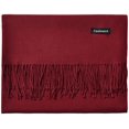 thumbnail image 1 of Bufandas de mezcla de cachemir suave para mujer Pashmina Cape Shawl Wraps Stole (Vino) Adepaton CJWUS-3495, 1 of 5