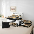 thumbnail image 5 of Manfei Modern Girl Bedding Comforter Set 7pcs, Leopard Print High Heel Queen Bedding Sets, Princess Unique Fashion Reversible Queen Sheet Sets, Luxury Bedroom Decor, 5 of 7
