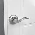 thumbnail image 4 of Design House Springdale Universal Interior Bed/Bath Privacy Door Handle, Polished Chrome, 4 of 19