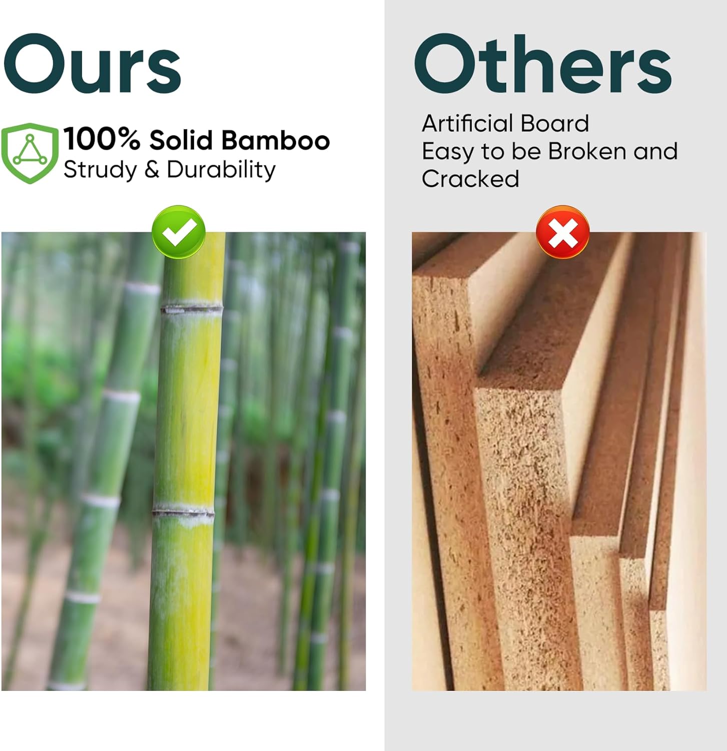Smart FENDEE Foldable Dog Gate, 24" Bamboo photo 6