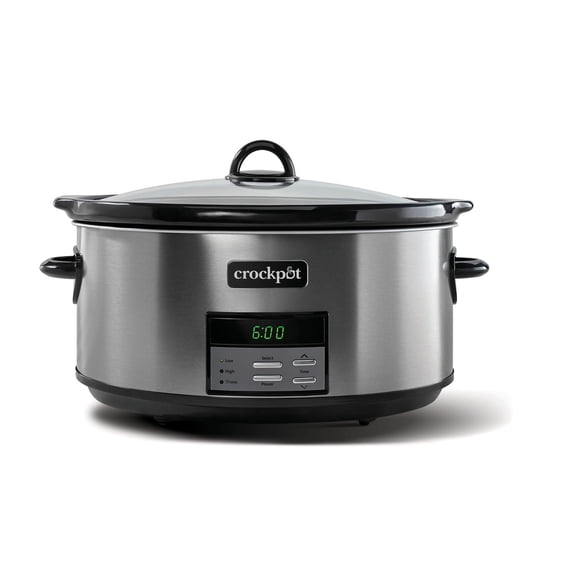 Crockpot® Programmable 8-Quart Slow Cooker, Black Stainless Collection