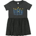thumbnail image 3 of Inktastic Peace Light Hanukkah Girls Toddler Dress, 3 of 5