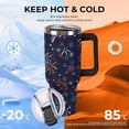 thumbnail image 4 of Doodle Fireworks Stars Tumbler with Lid And Straw 40oz Holiday Colorful Stainless Steel Cup Insulated, Large Capacity Car Cup, Leakproof Travel Tumbler Coffee Mug with Handle, 4 of 6