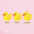 thumbnail image 2 of CafePress - Duck_Duck_Kweh Body Suit - Baby Light Bodysuit, Size Newborn - 24 Months, 2 of 4