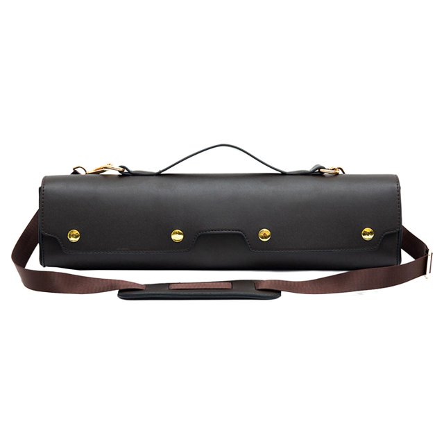 MERIGLARE Concert Flute Gig Bag Box Velvet Liner Storage Box Adjustable Strap Shoulder Bag 17 Hole