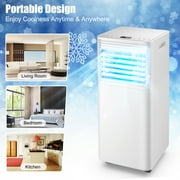 Costway 5000 BTU 8000 BTU ASHRAE مكيف هواء محمول 3 في 1 مبرد هواء مع مزيل الرطوبة ووضع المروحة أبيض