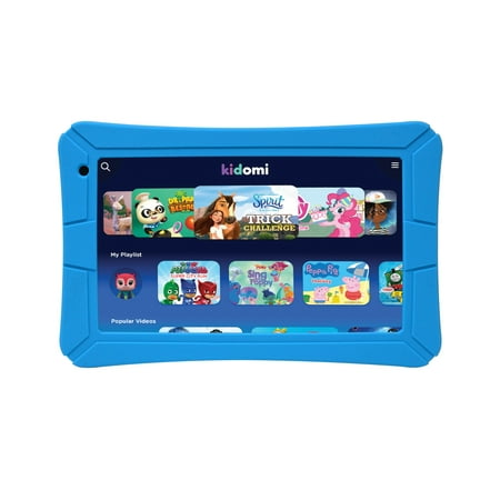 HighQ 7" Learning Tab Jr. featuring Kidomi, Gel Case Included, Quad Core Processor, 8GB Storage, Android 8.1 Go Edition, Dual Cameras, Kidomi Free Trial Included, Blue