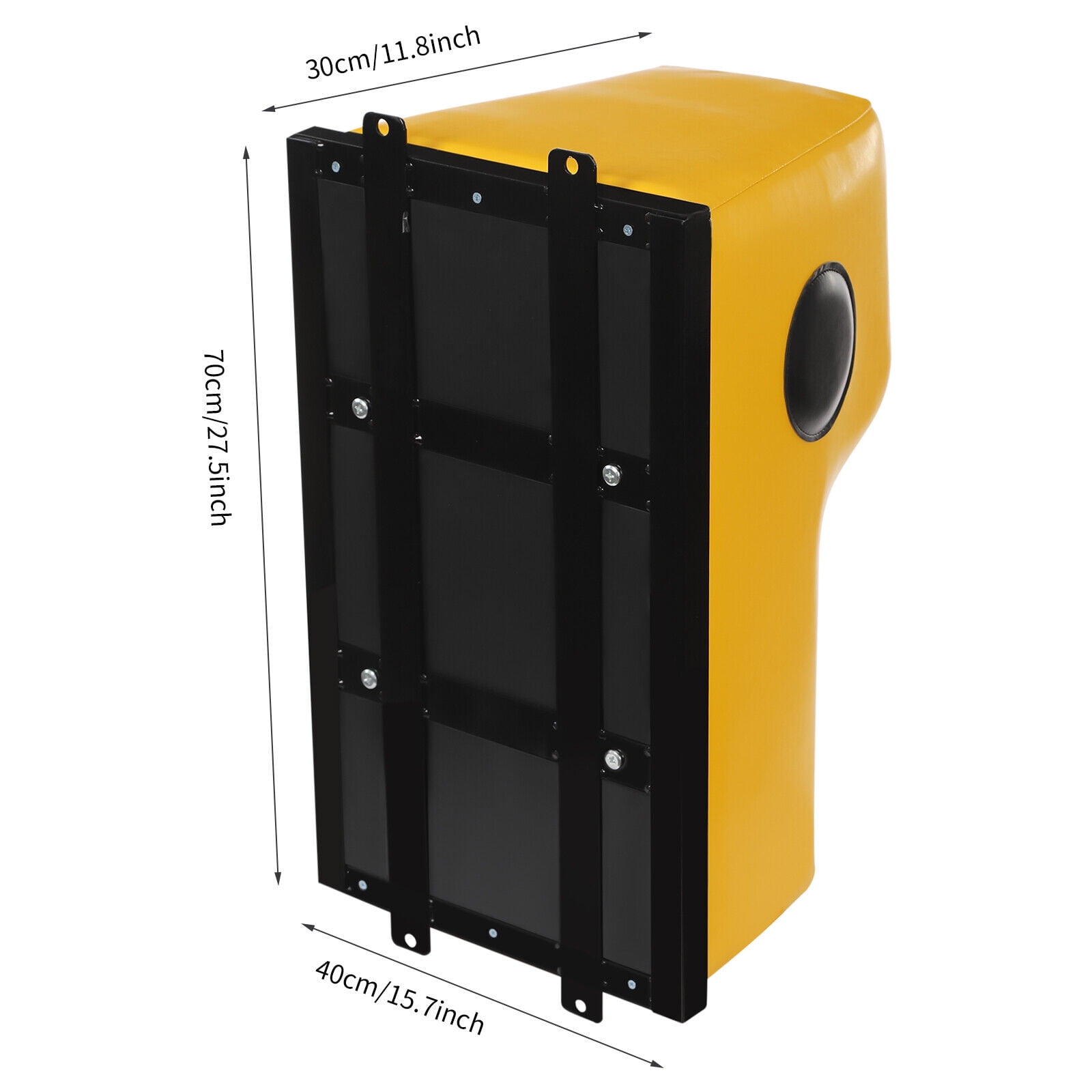 Yellow Wall Mount Punching Bag - Space-Saving Boxing Training Equipment for Hooks, Uppercuts, Straight Combinations - Uppercut Training Punching Target - 880lbs Bear Force