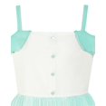 thumbnail image 6 of Girls Green Sleeveless Cold Shoulder Lace Casual Summer Dress Ankle Length 7 Years, 6 of 8