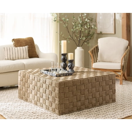 Safavieh Couture Norabelle Woven Seagrass Coffee Table, Natural