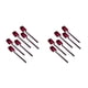 thumbnail image 3 of Inteprter Paquete de 6 cucharas de café de acero inoxidable, cucharillas colgantes para helado, cuchara para fiesta en casa, accesorios de Violeta 2piezas, 3 of 6