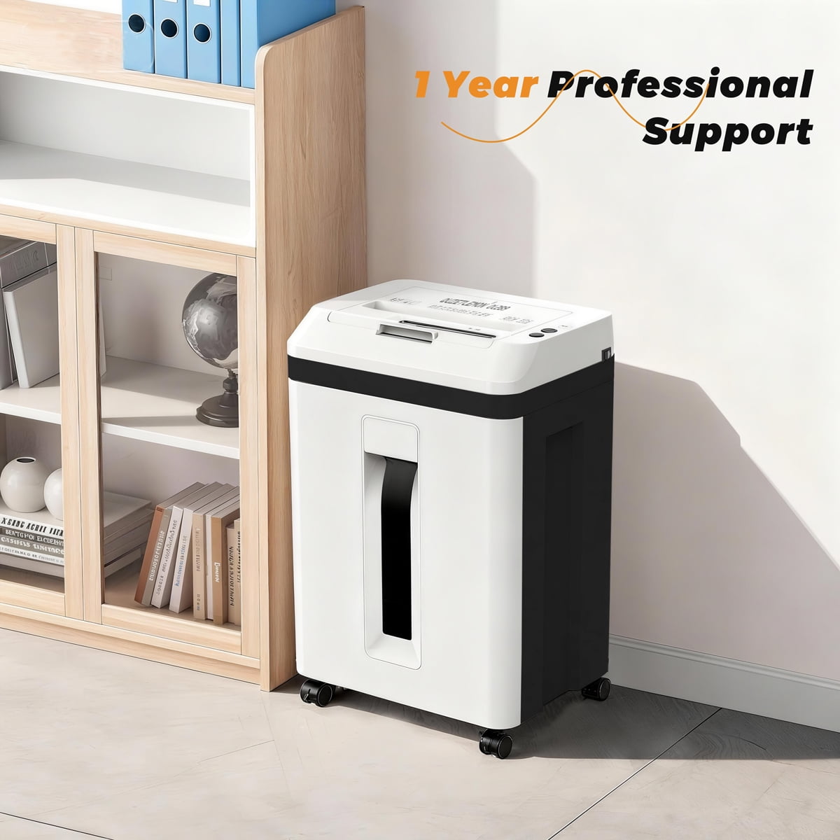 QUIETLEMON  150-Sheet Heavy Duty Paper Shredder for Home Office, Auto Feed Micro Cut Document Shredder, 5.3Gal Bin, P5 Security, Shreds Paper, Credit Card, CDs, Clips & Staples