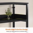 thumbnail image 4 of Bookshelf with 8 Fabric Drawers, 7-Tier Bookcase with Baffles Display Shelves,  Large Book Shelf for Living Room Home Office, Black, 4 of 16
