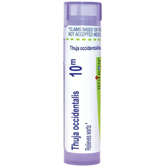 Boiron Thuja Occidentalis 10M, Homeopathic Medicine for Warts, 80 Pellets