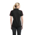 thumbnail image 2 of Sport-Tek Women's Raglan Micro-Mesh Colorblock Polo Shirt, 2 of 2