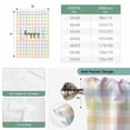 thumbnail image 6 of Easter Balloon Curtains for Bedroom/Front Door/Bathroom, Colorful Checkered Plaid Spring Gingham Textured Tie Up Curtains 63 Inch Length Light Filtering Kitchen Curtains Shades for Windows 46"x63", 6 of 8