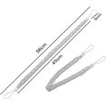 thumbnail image 2 of Curtain Tiebacks, Rope Tie Backs, 8pcs Curtain Tiebacks Magnetic Clip Rings Small Bead Weave Rope For Home Office Hotel Window Decorative Curtains Accessorie, 2 of 5