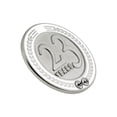 thumbnail image 2 of PinMart's 23 Years of Service Award Employee Recognition Gift Lapel Pin - White, 2 of 2