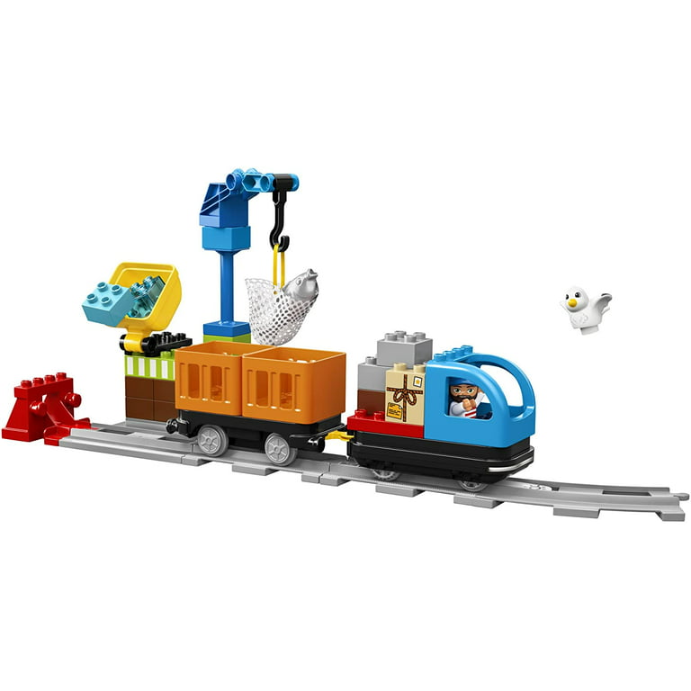 Indien input Reparation mulig LEGO DUPLO Cargo Train 10875 Exclusive Battery-Operated Building Blocks  Set, Best Engineering and STEM Toy for Toddlers (105 Pieces) - Walmart.com