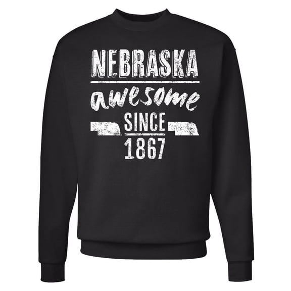 Inktastic Nebraska Awesome Since 1867 Adult Sweatshirt
