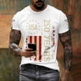 thumbnail image 3 of oqasdz T Shirts Men's Knit Short Sleeve 1776-2026 Graphic Casual Comfortable Tee Celebration Independence Day Freedom T Shirt, 3 of 6