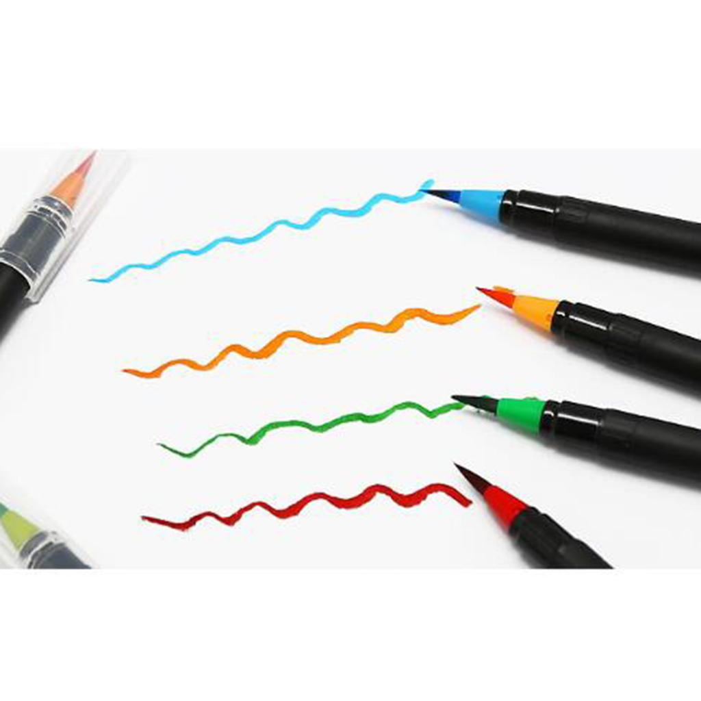 FVDPWYE 2 Pieces/set Watercolor Brush Pen With Flexible Brush Tip, Professional For Drawing, Painting, Coloring, Sketching, Manga, Comic, % Non Toxic